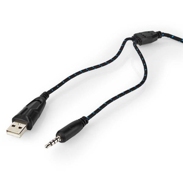 Gaming Headset - für Computerspiele & Voice-Chats - realistischer Sound, hohem Tragekomfort - LED-Lichteffekte, Mikrofon - USB-A, 2x 3.5 mm - 341g