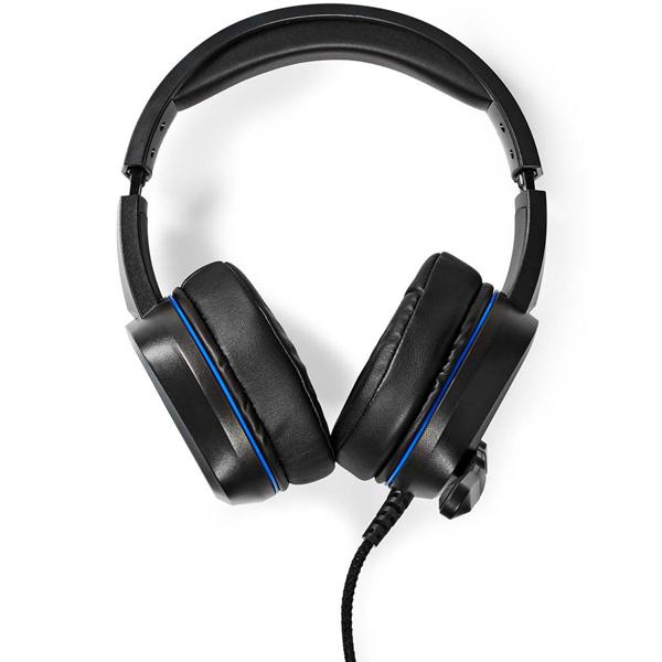 Komfortables Gaming-Headset mit flexiblem Mikrofon, USB-A, LED-Lichteffekten – Schwarz – Für lange Gaming-Sessions