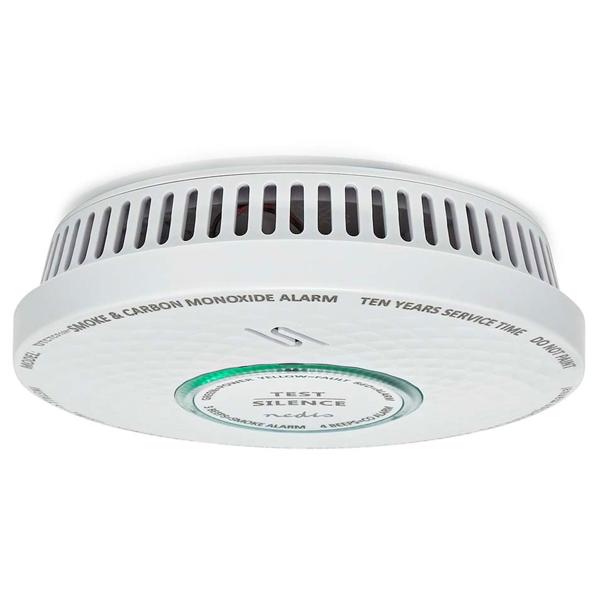 Lebensretter mit Doppelfunktion: Rauch- und Kohlenmonoxidmelder (CO) mit 85dB Alarm – Weisser Melder mit 10 Jahren Batterielaufzeit für optimalen Schutz