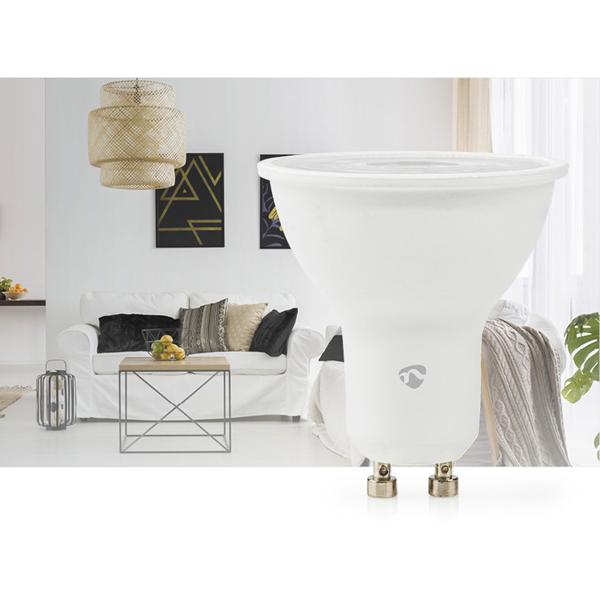 SmartLife WLAN LED Spot GU10 RGBW 4.7W - Dimmbar, Farbtemperatur 2200-6500K - App (Android & iOS) & Sprachsteuerung (Google Home/Alexa)