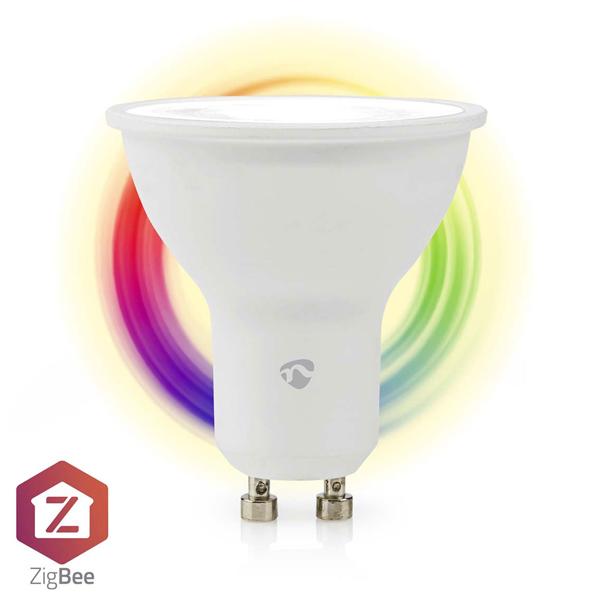 SmartLife WLAN LED Spot GU10 RGBW 4.7W - Dimmbar, Farbtemperatur 2200-6500K - App (Android & iOS) & Sprachsteuerung (Google Home/Alexa)