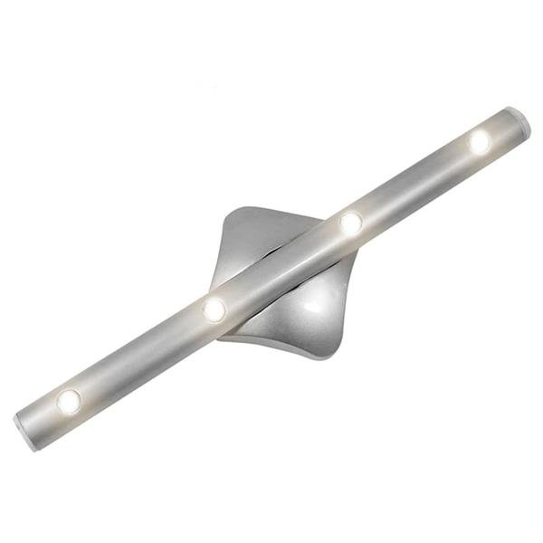 Mobile LED-Lichtleiste, Batterie, 22cm – Magnetisch/Klebestreifen, 4 LEDs, einfache Anbringung, praktische Stableuchte