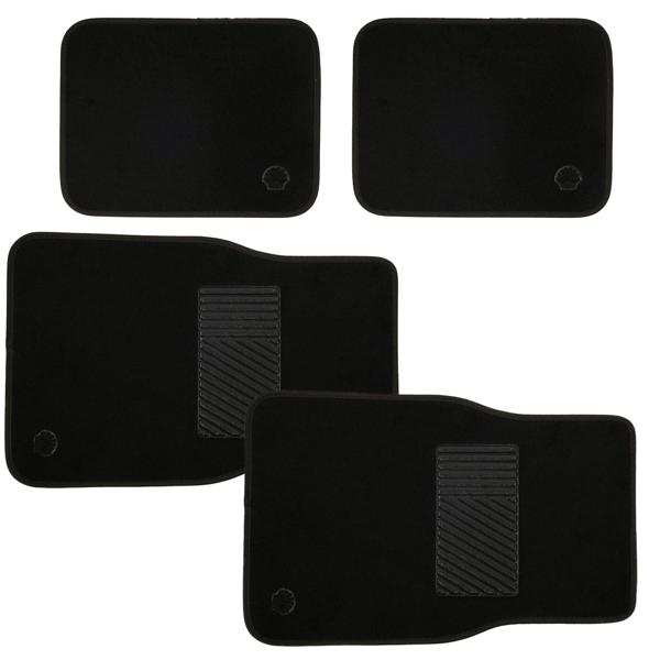 Automatten-Set 4-tlg. für PKW - Schutz vor Dreck, Nässe & Wärmeisolierung - Universalgrösse, Anti-Rutsch-Rückseite, Klettverschluss, 43x67cm/43x33cm