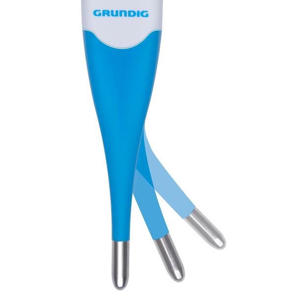 Digitales Fieberthermometer - Präzise Messung Mund/Anus, 35.5-42.0°C - Akustisches Signal, IP27, flexible Spitze, langlebige Batterie (200h)