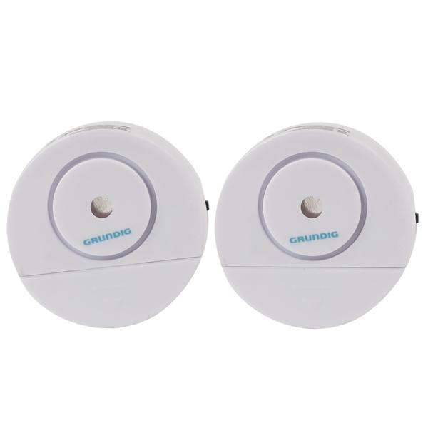 Fenster- und Türalarm - 95 dB akustisches Signal - Einbruchschutz für Wohn- & Gewerberäume - Einfache Montage - 60x20mm weiss - Batteriebetrieben