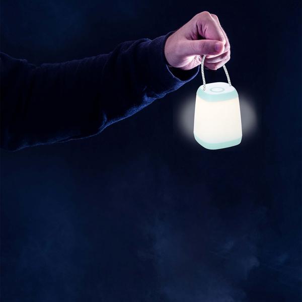 Tragbare LED Camping Laterne mit Seilkordel – 3 Helligkeiten, batteriebetrieben, warmweiss, leicht & robust – Ideal für Camping, Garten & Notfälle