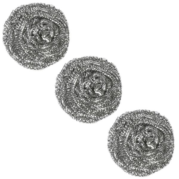 Topfreiniger Scheuerspirale, 3er-Set, Edelstahl