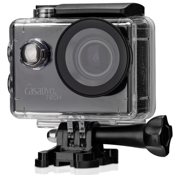 4K-Action-Cam, Ultra HD, wasserdichtes Unterwasser-Gehäuse, LCD Display, WLAN, Mikro und Lautsprecher, ideal für Biker, Skifahrer, Taucher