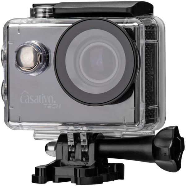 4K-Action-Cam, Ultra HD, wasserdichtes Unterwasser-Gehäuse, LCD Display, WLAN, Mikro und Lautsprecher, ideal für Biker, Skifahrer, Taucher