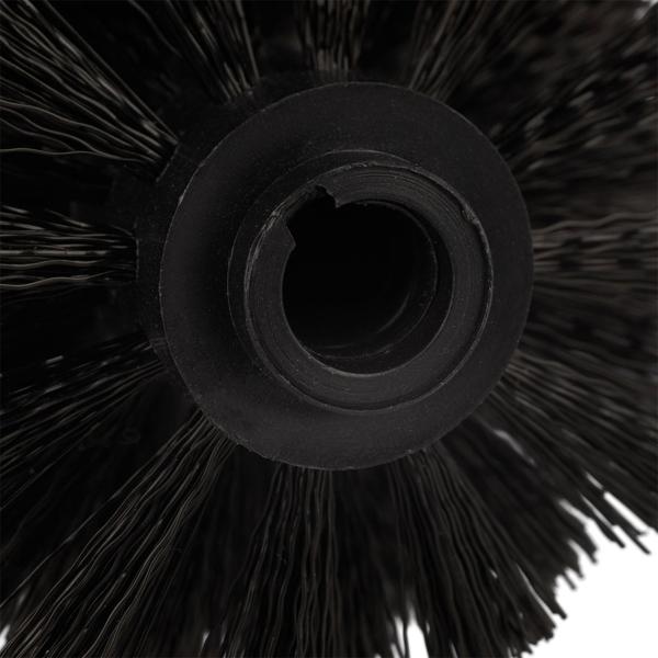 WC-Bürsten Set schwarz 2er-Pack - Hygienische Badreinigung mit austauschbaren Bürstenköpfen - Zeitloses Design, Ø 8x36 cm - Kunststoff & Metall
