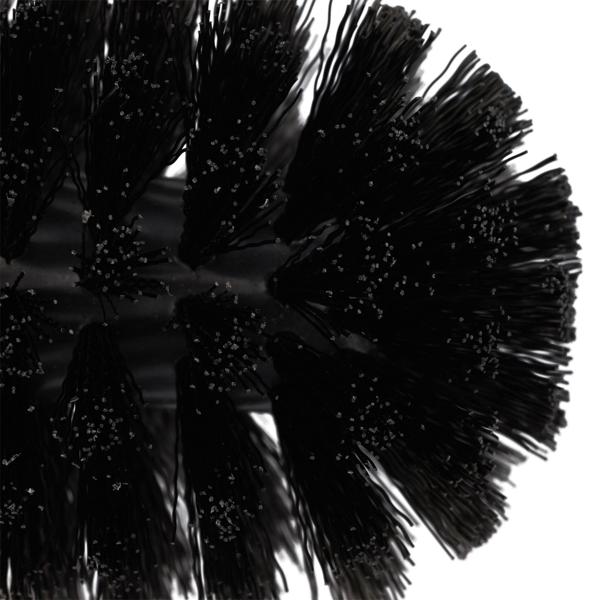 WC-Bürsten Set schwarz 2er-Pack - Hygienische Badreinigung mit austauschbaren Bürstenköpfen - Zeitloses Design, Ø 8x36 cm - Kunststoff & Metall