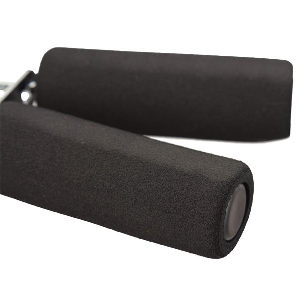 Handtrainer mit Schaumstoffgriff 2er-Set schwarz - Stärkt Hand-/Fingermuskulatur & Griffkraft - Training für Sportler, Senioren & Reha - 40 kg Widerstand