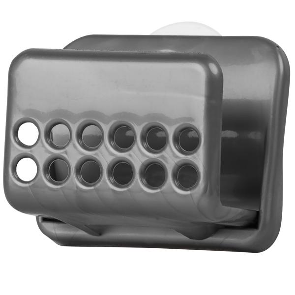 Schwammhalter mit Saugnapf - Inkl. doppelseitigem Schwamm - Montage ohne Bohren - Gegen Schimmel/Gerüche - Ideal für Küche, Bad, Spülbecken - 75x90x60mm