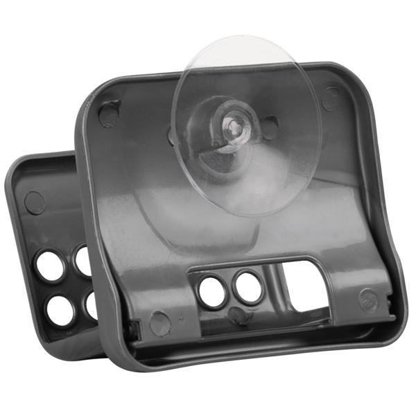 Schwammhalter mit Saugnapf - Inkl. doppelseitigem Schwamm - Montage ohne Bohren - Gegen Schimmel/Gerüche - Ideal für Küche, Bad, Spülbecken - 75x90x60mm