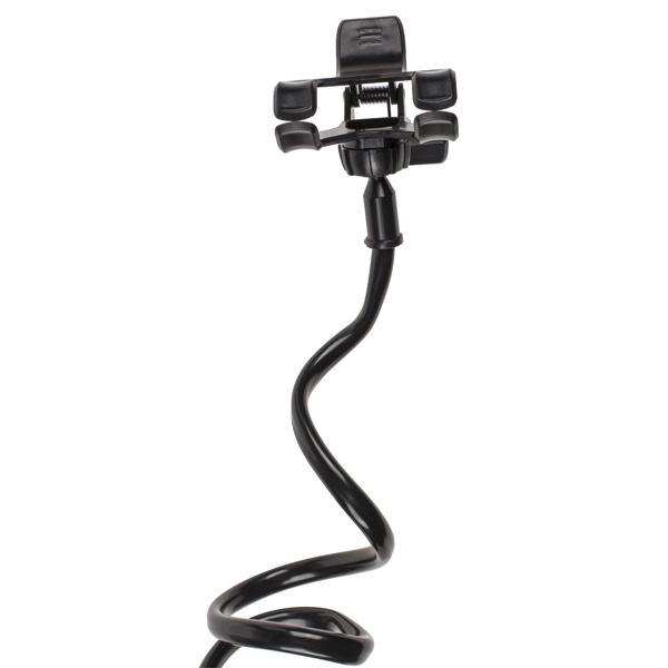 Smartphone-Halterung Schwanenhals mit Clip - Universalhalterung mit flexiblem 60 cm Arm - Perfekt zum Kochen, Filme schauen & Autofahren