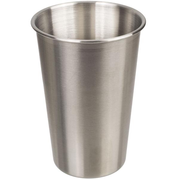 Kaffeebecher, Edelstahl, mit Silikonbanderole und Deckel, 500 ml