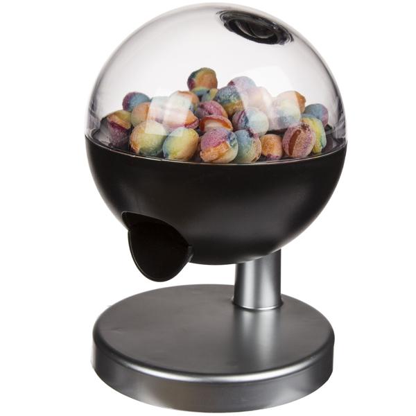 Süssigkeitenspender modern schwarz/metallic - Hygienische Bonbon-Ausgabe mit Touch-Sensor - Vielseitig für Rezeption, Praxis, Hotel & Zuhause