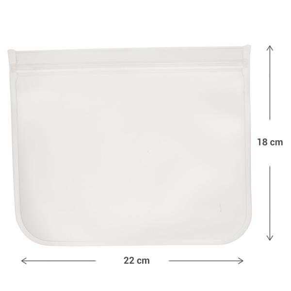 Wiederverwendbare Lebensmittelbeutel 4er-Set - Ideal für Kühlschrank, Küchenschrank & unterwegs - 22x12/18 cm - Schutz vor Staub & Falten