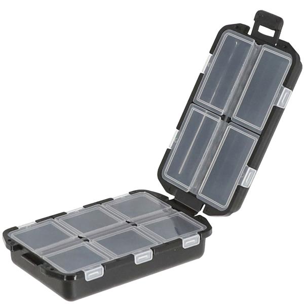 Mini-Kleinteilebox - 10 Fächer, kompakt, sicher & ordentlich - Robuster Kunststoff, 10x3x6,5 cm - Ideal für Werkstatt, Bastelzubehör & unterwegs