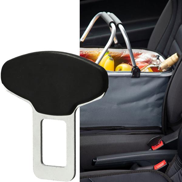 Gurtalarm Stopper - Universal nutzbar für jede Sicherheitsgurt Schnalle - Stoppt lästiges Piepsen - TPR & Eisen - 5.5 x 0.7 x 6 cm