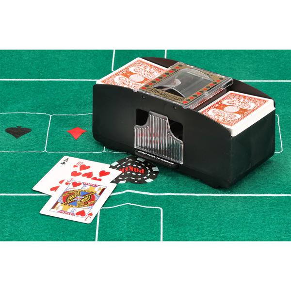Kartenmischmaschine-Set, mit 2 Spielkartendecks