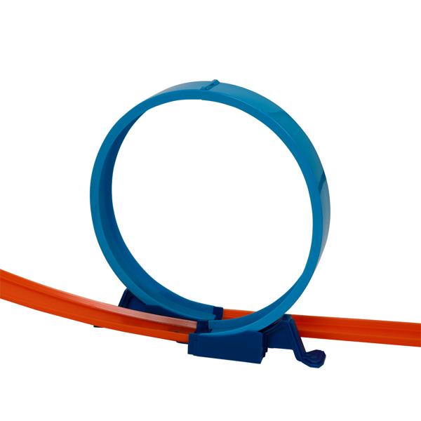 Fast Racing Autorennen-Spielset: 2 Autos, Loopings, Sound & Licht - Spannende Rennbahn für Kinder - Actionreiches Spielerlebnis mit Soundeffekten