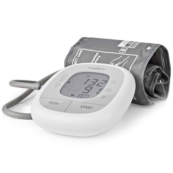 Blutdruckmessgerät mit Farbanzeige - Grosse LCD-Anzeige, 2x60 Speicher, Herzrhythmusstörungserkennung - Oberarmmanschette 22-42 cm für präzise Messung