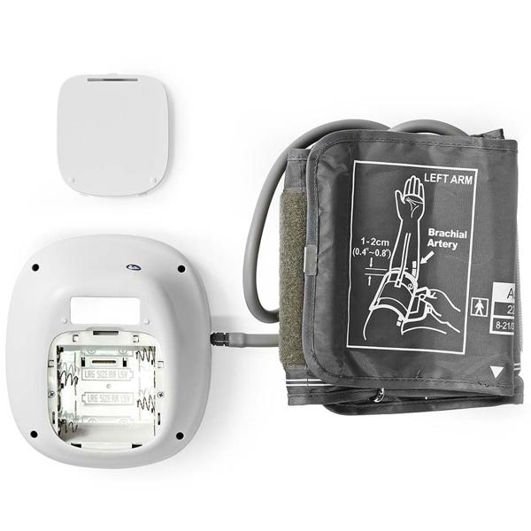 Blutdruckmessgerät mit Farbanzeige - Grosse LCD-Anzeige, 2x60 Speicher, Herzrhythmusstörungserkennung - Oberarmmanschette 22-42 cm für präzise Messung