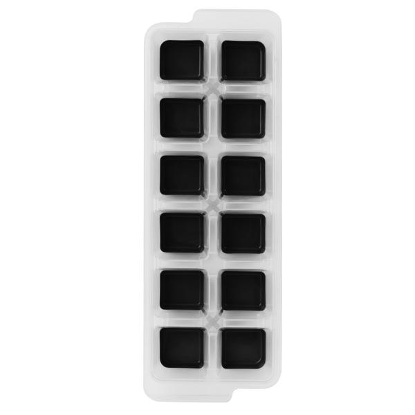 Eiswürfelform mit Deckel – Silikonboden für leichte Entnahme – Ideal für Kühl- & Gefrierschrank, Küche & BBQ – 25x8,5x4cm Kunststoff