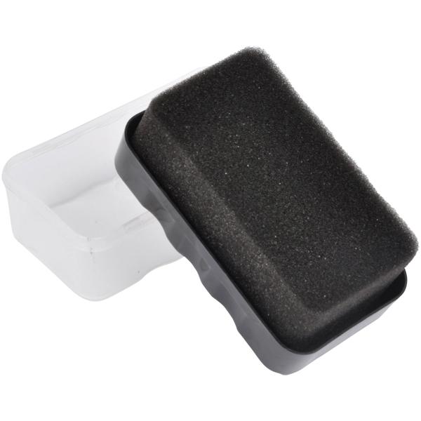 Polierschwamm für Leder & Kunstleder - Schonende Politur für Schuhe & Möbel - Hygienisch, auswaschbar, 10.5cm, hohe Saugkraft