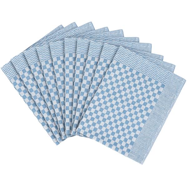 20er-Set Grubentücher hellblau - Hygienisch, streifenfrei & saugstark - 50x70 cm, 100% Baumwolle, 95°C waschbar, OEKO-TEX 100