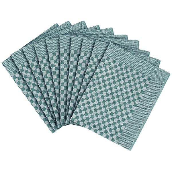 10er Set Premium Grubentücher: petrol, 50x70cm, 100% Baumwolle (210g/m²)-OEKO-TEX, streifenfrei & flusenfrei – Hochwertige Tücher für Küche & Haushalt