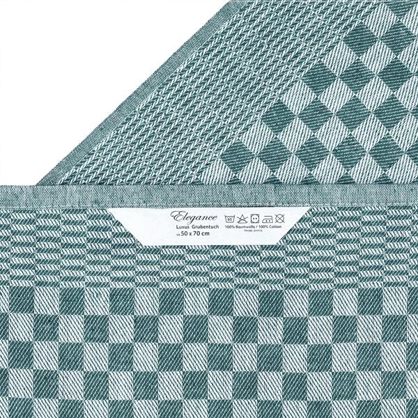 10er Set Premium Grubentücher: petrol, 50x70cm, 100% Baumwolle (210g/m²)-OEKO-TEX, streifenfrei & flusenfrei – Hochwertige Tücher für Küche & Haushalt