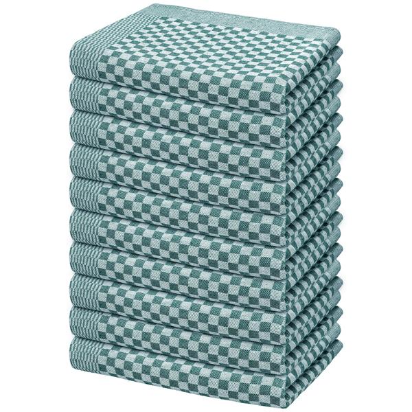 10er Set Premium Grubentücher: petrol, 50x70cm, 100% Baumwolle (210g/m²)-OEKO-TEX, streifenfrei & flusenfrei – Hochwertige Tücher für Küche & Haushalt