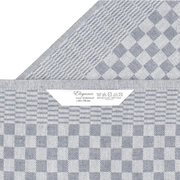 20er Set Premium Grubentücher: grau, 50x70cm, 100% Baumwolle (210g/m²)-OEKO-TEX, streifenfrei & flusenfrei – Hochwertige Tücher für Küche & Haushalt