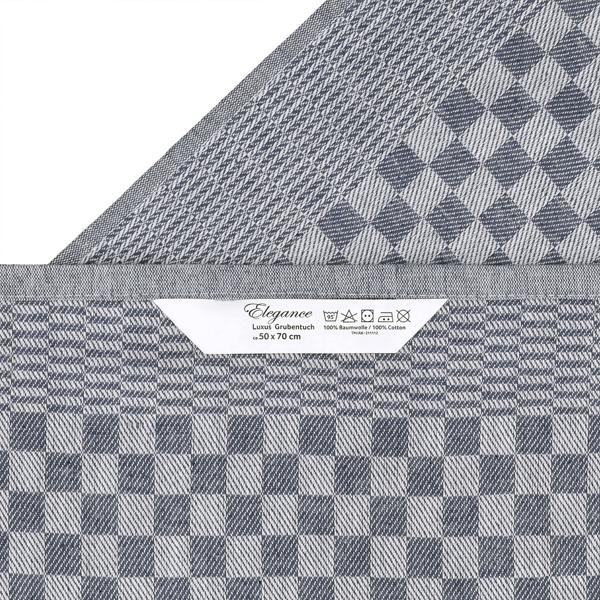 Praktisches 10er-Set Grubentücher – saugstarke & strapazierfähige Geschirrtücher 50x70 cm, schwarz, langlebig, fusselfrei & ideal für Küche & Haushalt