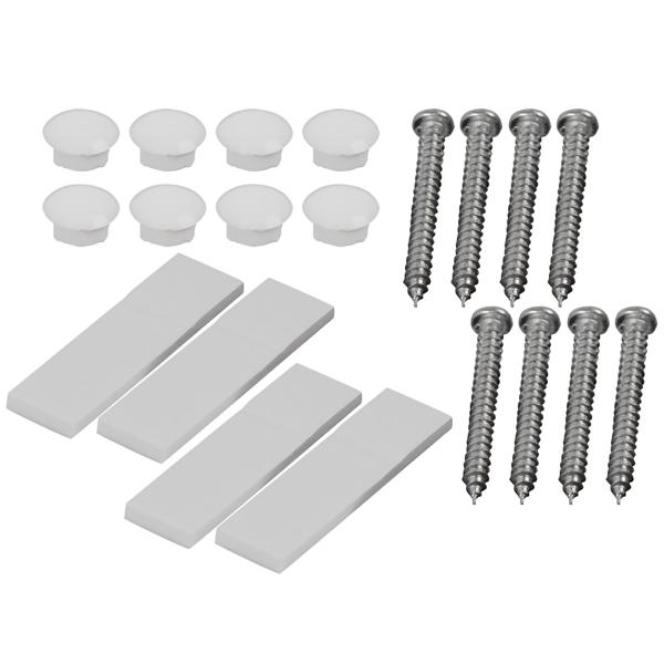 Haustierklappe - Für Katzen & kleine Hunde - Weiss - Ermöglicht selbstständiges Rein- & Rausgehen - Masse: 19.2x20cm - Einfache Installation