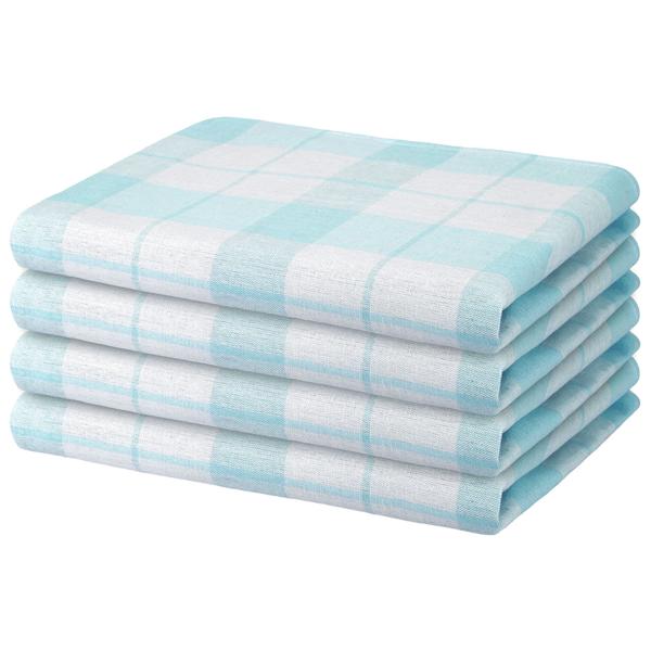 8er-Set Geschirrtücher Aqua - 100% Baumwolle 70x50 cm - Premium Qualität streifenfreie Reinigung - waschbar bis 95°C - OEKO-TEX Standard 100