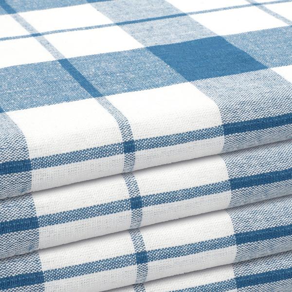 4er-Set Geschirrtücher Petrol-Blau/Weiss kariert - 100% Baumwolle, OEKO-TEX Standard 100 - Hygienisch waschbar bis 95 °C, 70x50 cm, 200 g/m²