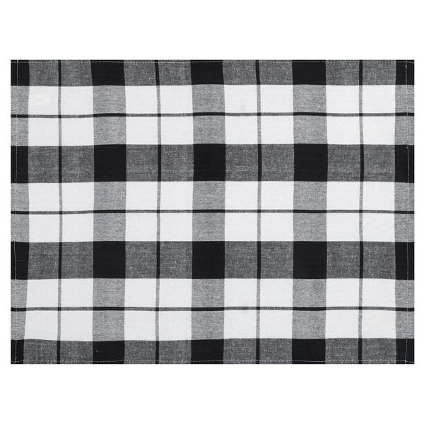 8er-Set Geschirrtücher Schwarz-Weiss kariert - 100% Baumwolle, 70x50 cm, 200 g/m² - OEKO-TEX Standard 100 - Hygienisch waschbar bis 95°C