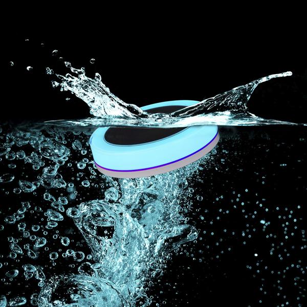 Wasserdichte Solar-Pool-Lampe mit Farbwechselfunktion, Ø 15 cm