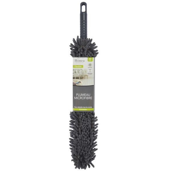 Flexibler Mikrofaser-Staubwedel 57cm - biegsamer Kopf für schwer zugängliche Ecken - waschbar - ideal für Heizungen & Lampen - staubfreie Möbelreinigung