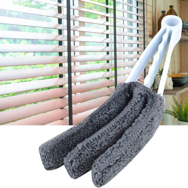 Jalousien- & Lamellen-Reiniger - Mikrofaser-Fleece für Heizkörper & schwer erreichbare Stellen - Waschbar, 3 Reinigungsflächen, 20cm Länge