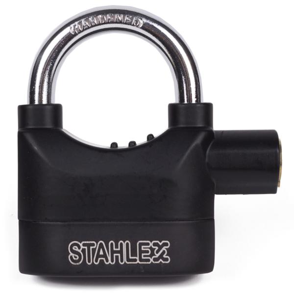 Vorhängeschloss mit Alarmfunktion - 110 dB Sirene & Vibrationssensor - gehärteter Stahl, 10 mm Bügel, korrosions- & frostbeständig für Garage, Keller