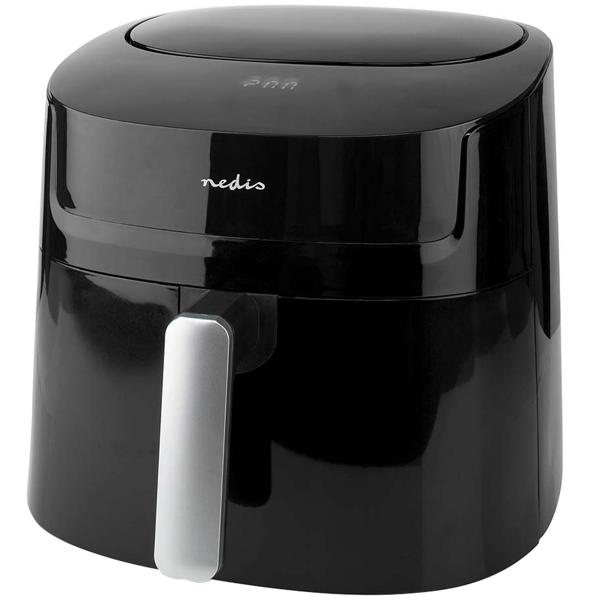 Digitale XL Heissluftfritteuse, 7,2 l für 4-8 Portionen, Touchscreen, Timer, 1800 W, bis 200°C, Air Fryer mit 8 Kochprogrammen, Grillen, Backen, Braten