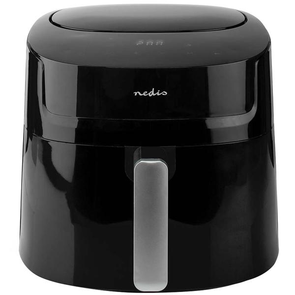 Digitale XL Heissluftfritteuse, 7,2 l für 4-8 Portionen, Touchscreen, Timer, 1800 W, bis 200°C, Air Fryer mit 8 Kochprogrammen, Grillen, Backen, Braten
