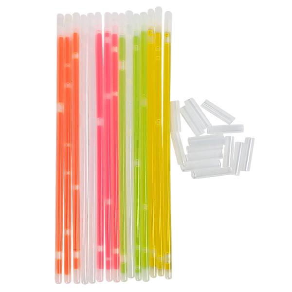 Knicklichter 45 Stück - Leuchtstäbe für Party & Outdoor - Chemolumineszenz-Technologie - Ohne Flamme/Batterien - 22cm lang - Robust & wetterfest