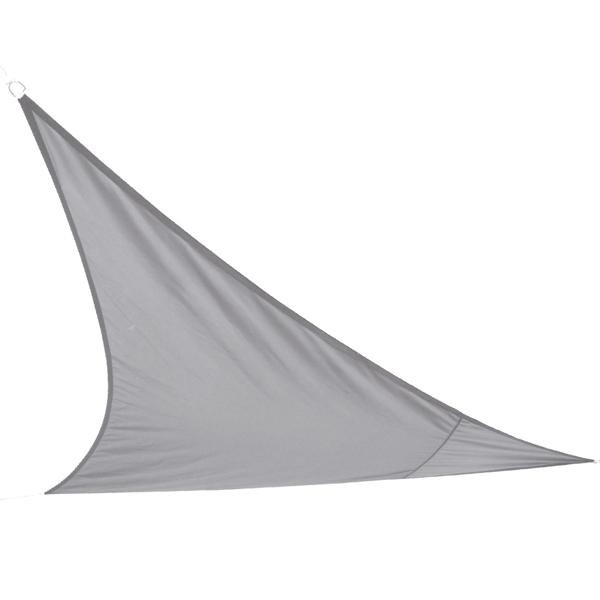 Dreieck Sonnensegel 3x3x3m grau - UV-Schutz & Hitzeschutz für Garten, Balkon & Terrasse - robustes Polyester 160g/qm - inkl. Befestigungsösen