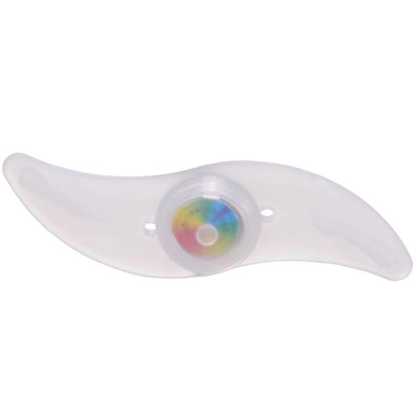 Velo Speichenlicht Silikon mit Farbwechsel in 4 Farben - Einfache werkzeuglose Montage, CR2032 Batterie inkl. - 128x40x24mm für verbesserte Fahrrad-Sicherheit