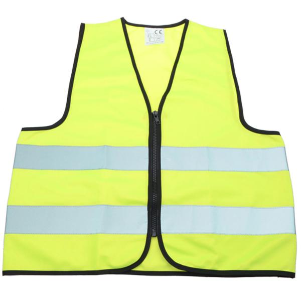Kinderwarnweste mit Reissverschluss, Grösse L (51 x 57 cm)